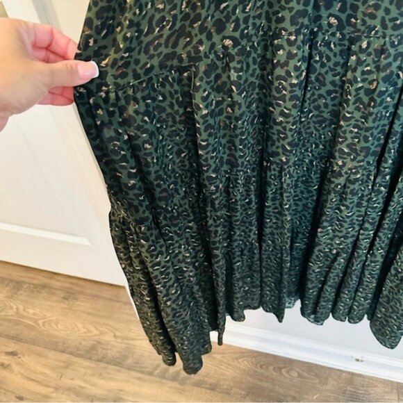 Peruvian Connection Maxi Cheetah Print Dress Size M – Boho Chic Animal Print - Picture 10 of 12